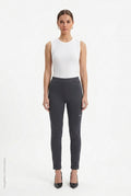 Leggings Deportivos Ajustados Tiro Alto Color Gris Carbón DAZY