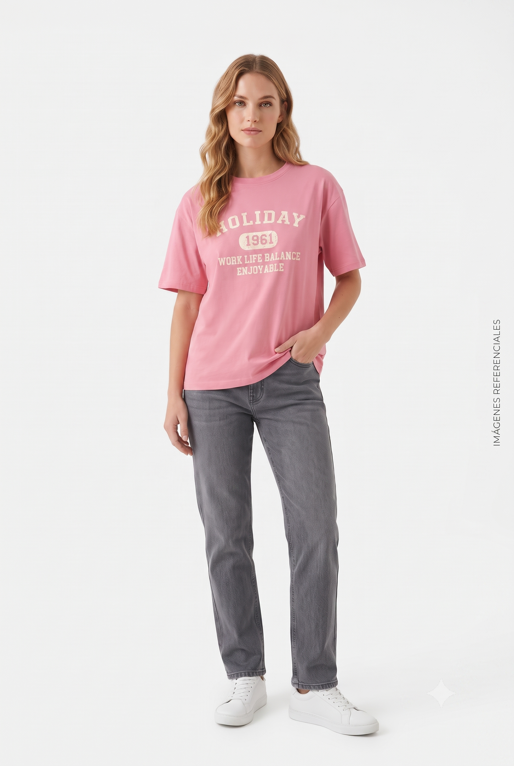Camiseta Rosa Dazy Holiday 1961