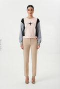 Sudadera Color-Block con Estampado de Estrella DAZY